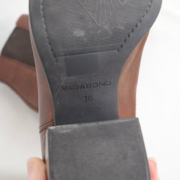Vagabond Marja Brown Leather Chelsea Ankle Boots Sz 5.5 - Picture 10 of 10